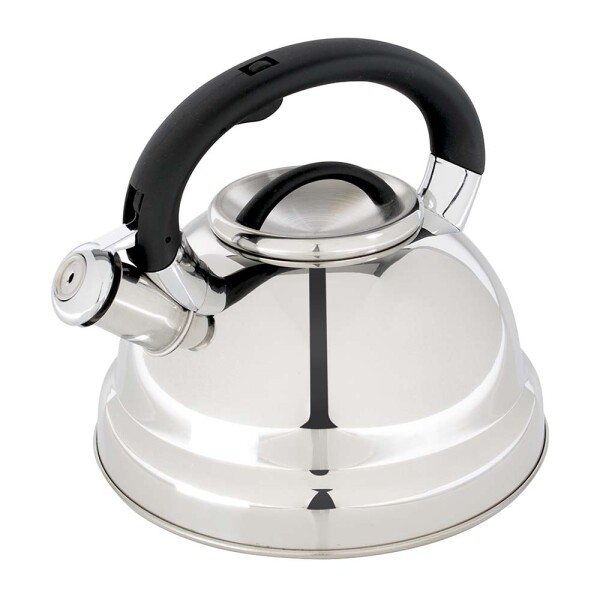 CALDERA ACERO INOX. 3 LTS. DILETTA MANGO NEGRO PLATA