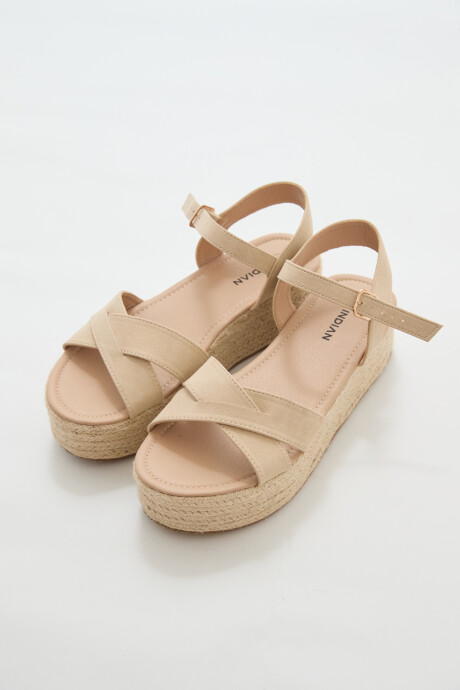 Sandalia Mawena Beige Claro