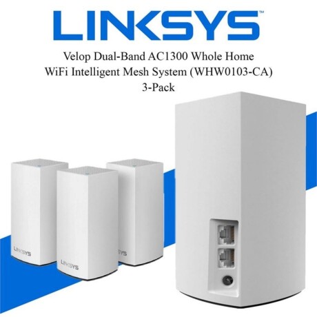 Velop Linksys Mesh AC1300 Wifi 5 (3 Pack) 001