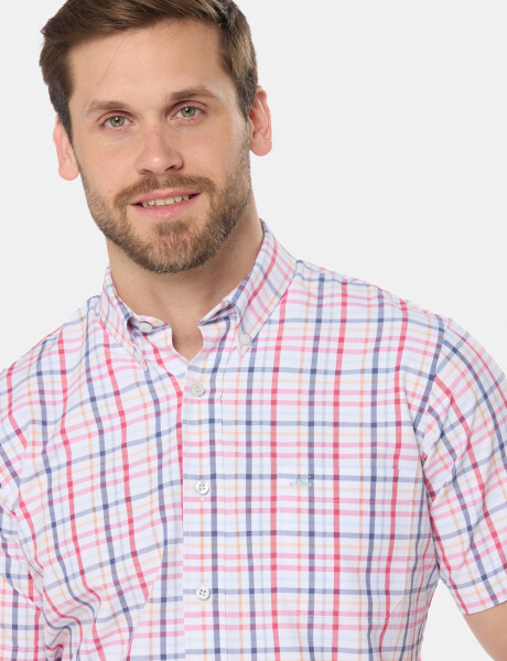 CAMISA SPORT A CUADROS Rojo