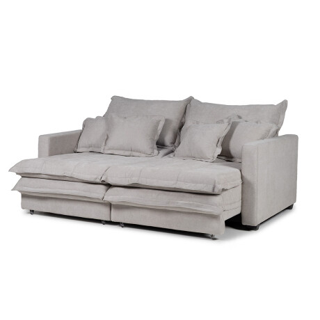 Sofá Cama Winter - Tela Microfibra 12074 (Gris)