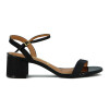 Sandalia Formal Mujer Vizzano Taco Medio Brillosa Negro