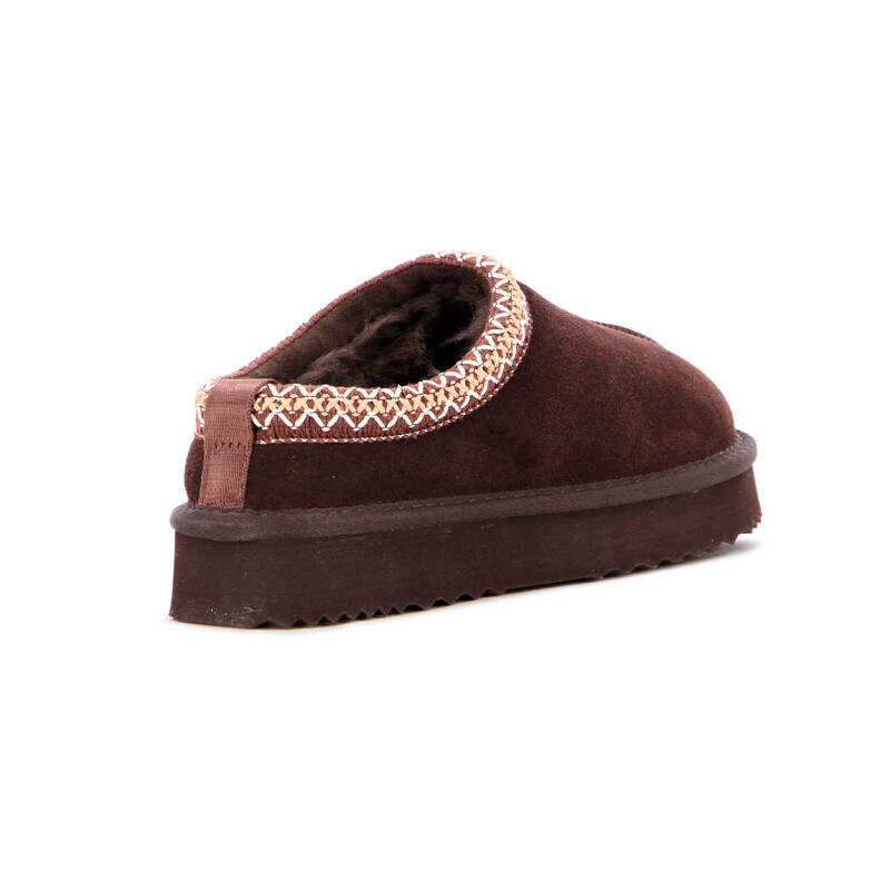 Zueco Country Cuero Mujer Marron