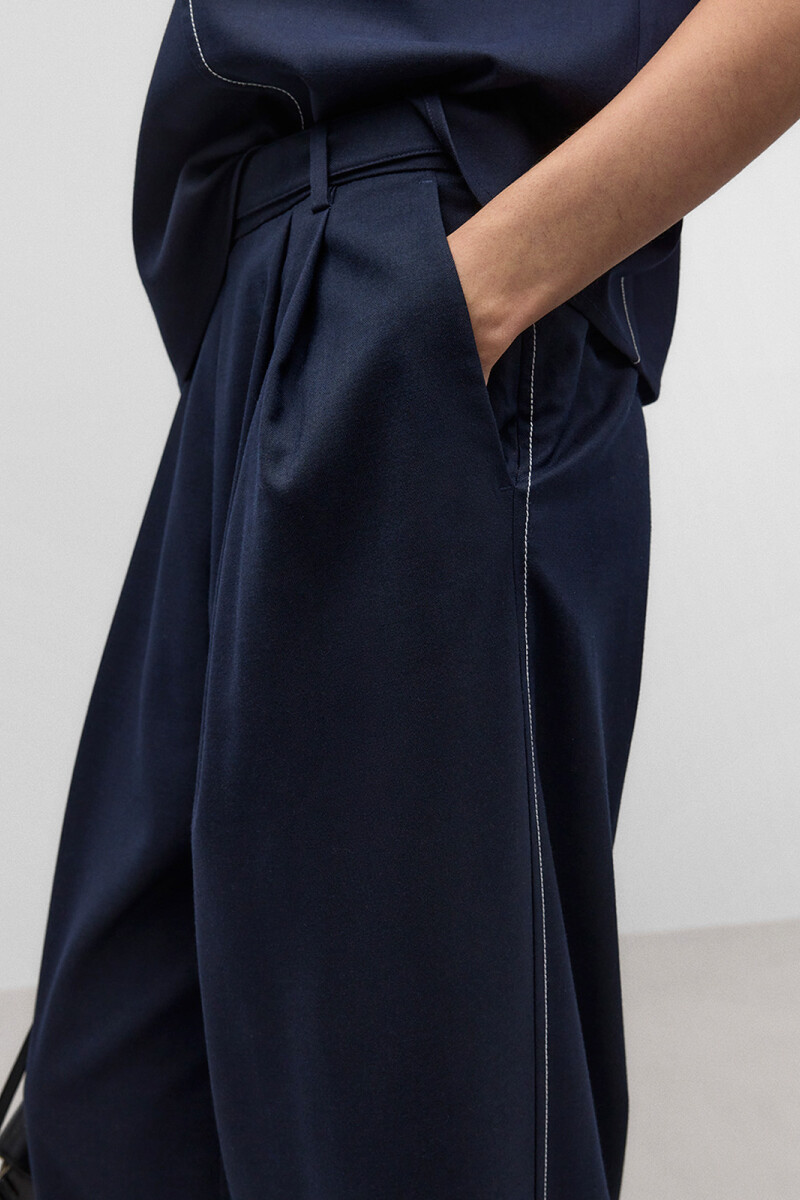 PANTALÓN SASTRE Azul