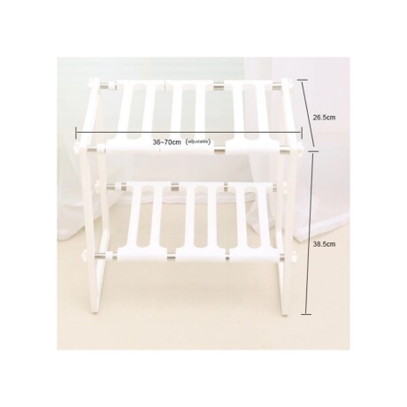 ORGANIZADOR BAJO MESADA DESMONTABLE DE DOBLE NIVEL 25-37/70CM 001