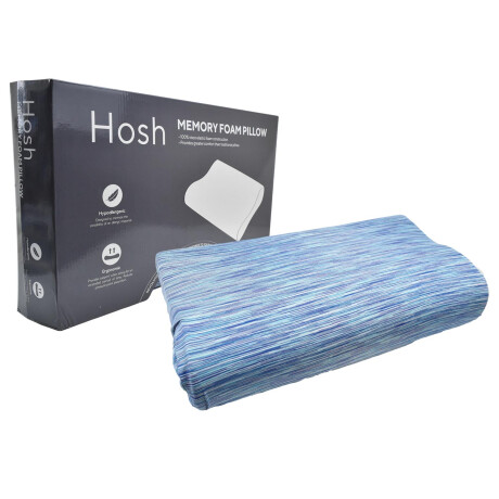 ALMOHADA CON MEMORY FOAM ERGONOMICA 29.3X47.5X9CM CAJA COLOR 26336 ALMOHADA CON MEMORY FOAM ERGONOMICA 29.3X47.5X9CM CAJA COLOR 26336