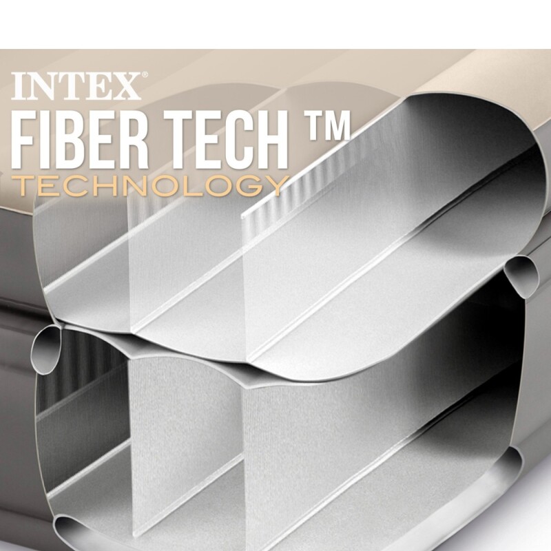 INTEX COLCHON SOMMIER DURA-BEAM PLUS FIBER TECH 2 PLAZAS Intex Colchon Sommier Dura-beam Plus Fiber Tech 2 Plazas