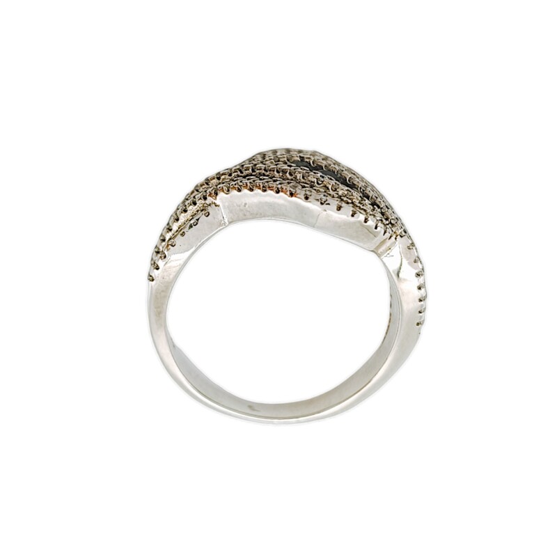 Anillo Elegante-Plata 925-Piedra Zirconia y Ónix-AN3846 conpiedra