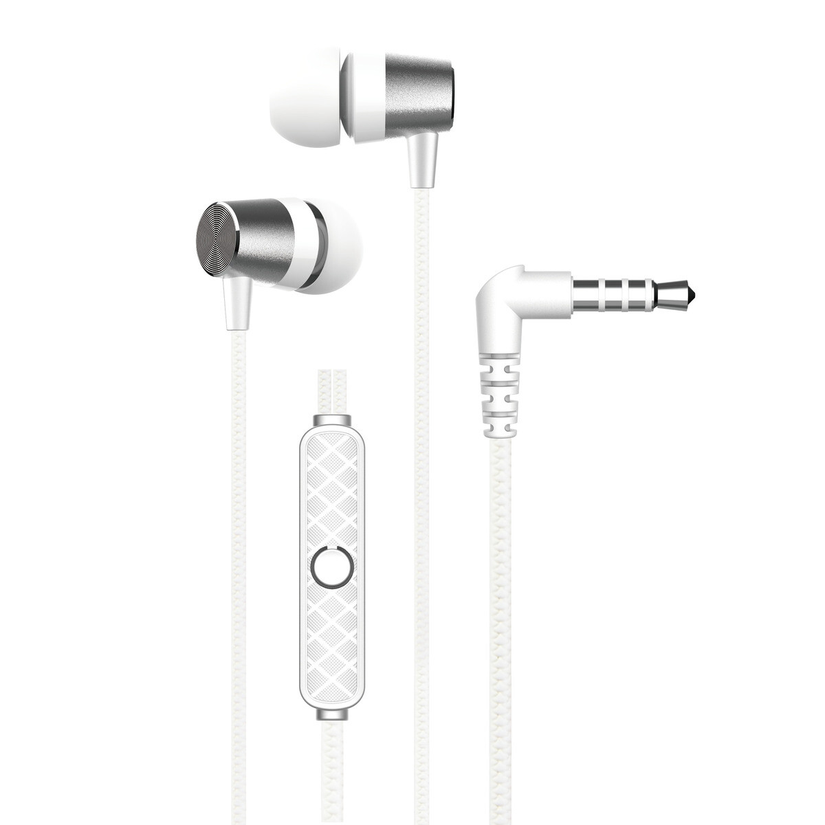 Devia metal earphone kintone seires 3.5mm - White 