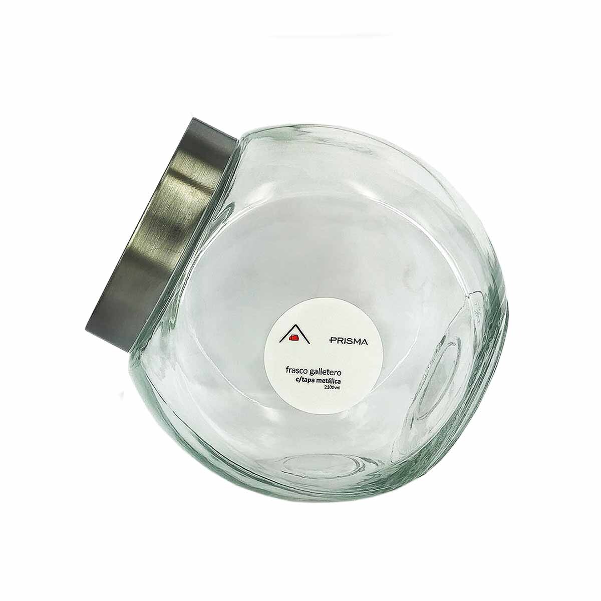 Frasco galletero tapa acero 2 L PRISMA 