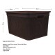Set x3 Caja simil ratán 40 lts TABACO