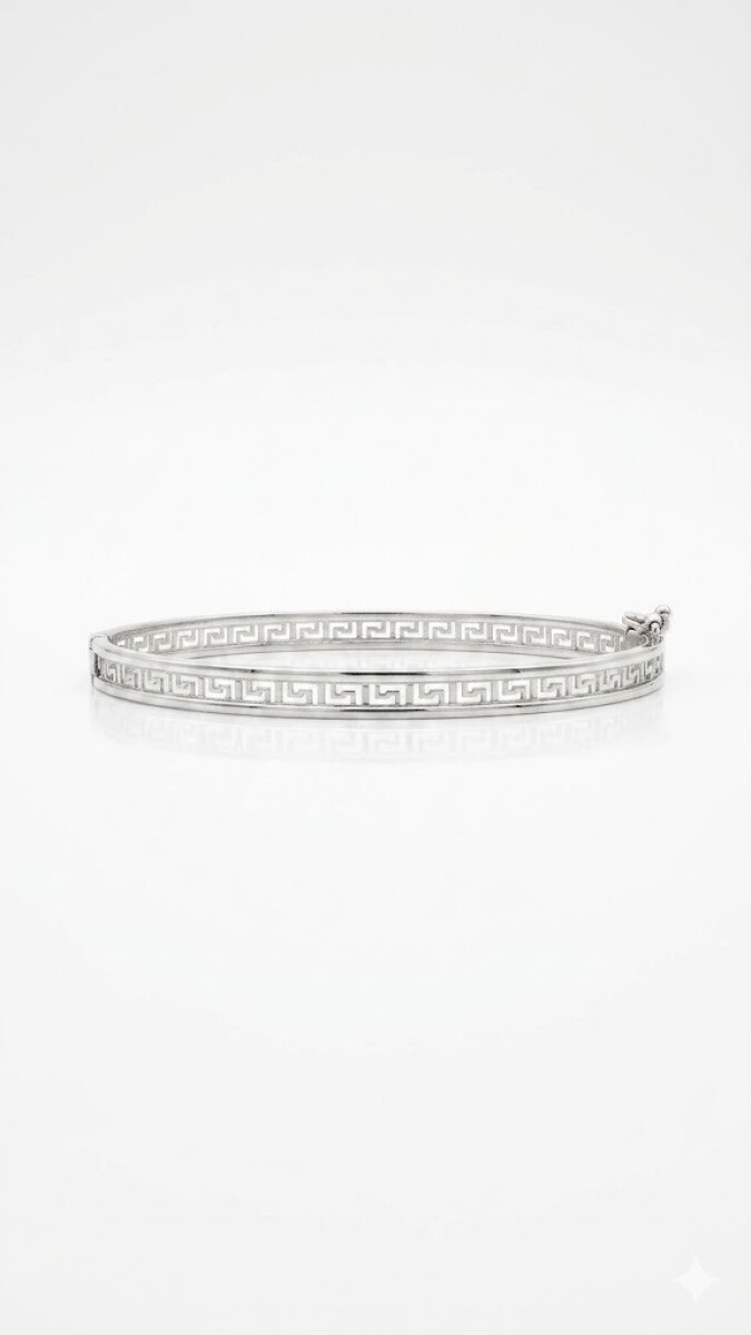 Brazalete Guarda Griega- Plata 925 - sin piedra - BR7781 - sinpiedra 