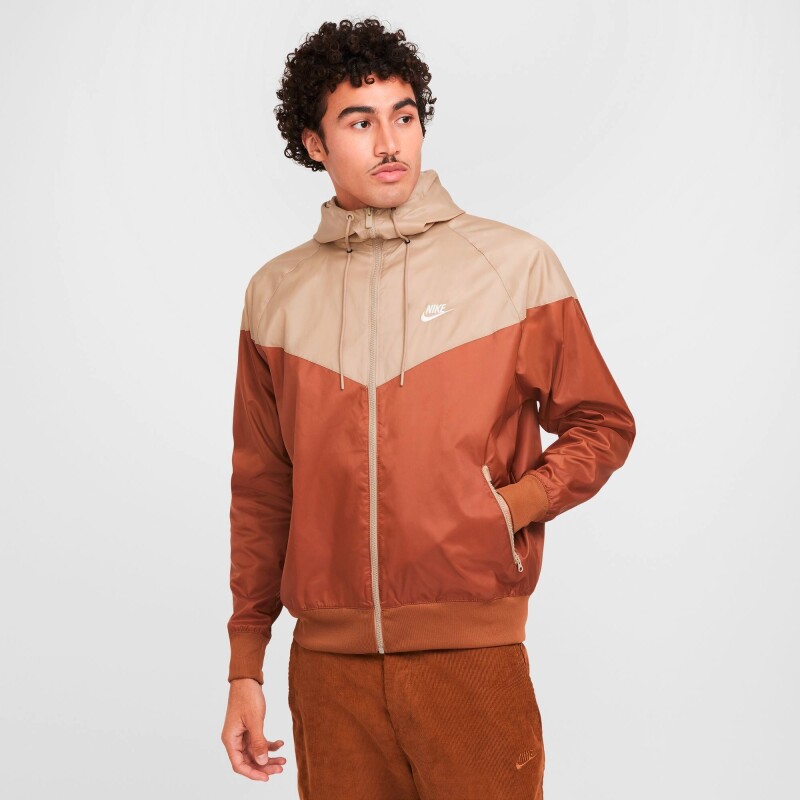 Abrigo Nike Sportswear Windrunner de Hombre Chocolate