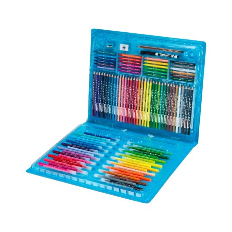 Maletín artístico Maped Color Peps 100 piezas lápices crayones goma sacapuntas Maletín artístico Maped Color Peps 100 piezas lápices crayones goma sacapuntas