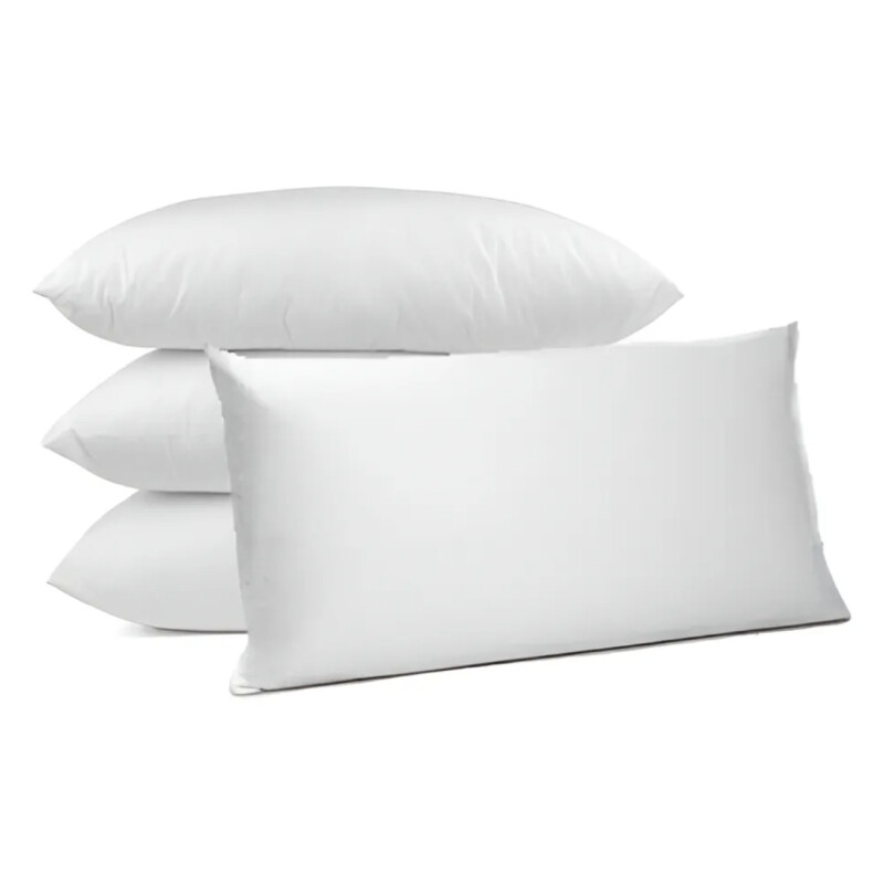 Almohada 100%poliéster Hipoalergénica Antiácaro Cama Sommier Blanco