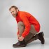 Casaca Fjallraven Ovik Lite Fleece Half Zip M Hombre Deep Forest