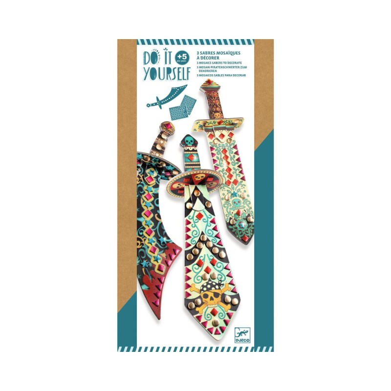 Espada de juguete Set de manualidades Do it yourself Djeco 5+ Espada De Juguete Set De Manualidades Do It Yourself Djeco 5+