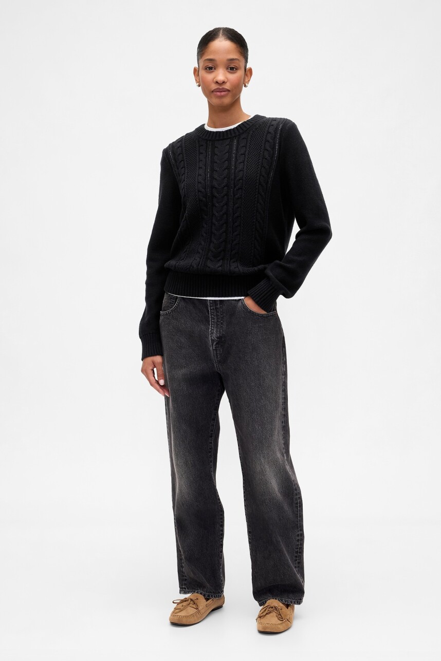 Buzo Algodón Mujer True Black