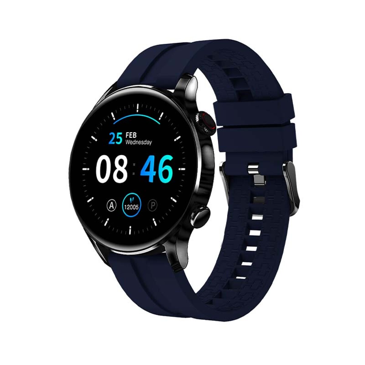 Reloj Smartwatch Hyundai P280 Negro y Azul - Unica 