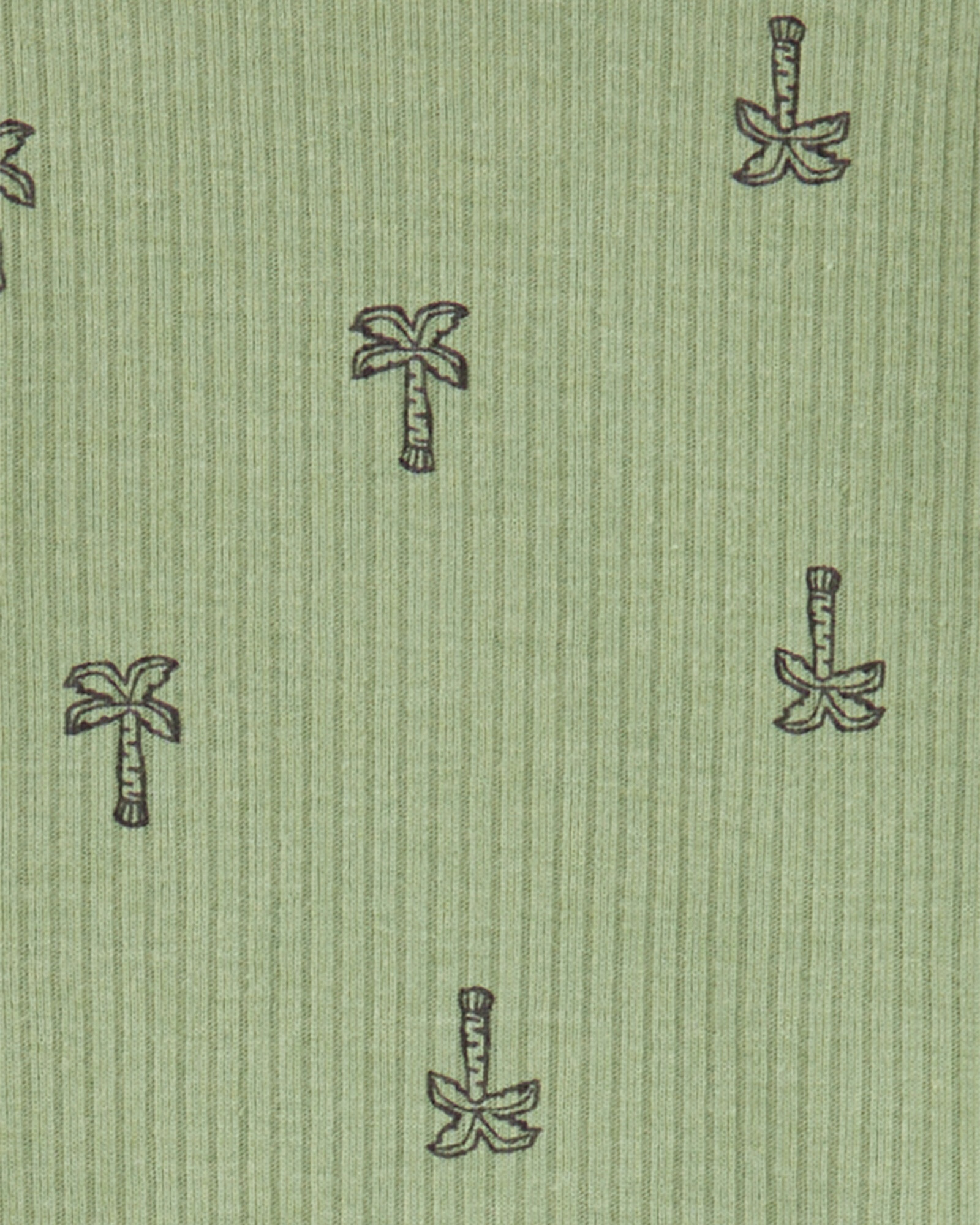 Set tres piezas de algodón, pelele y dos bodies diseño palmeras Set tres piezas de algodón, pelele y dos bodies diseño palmeras