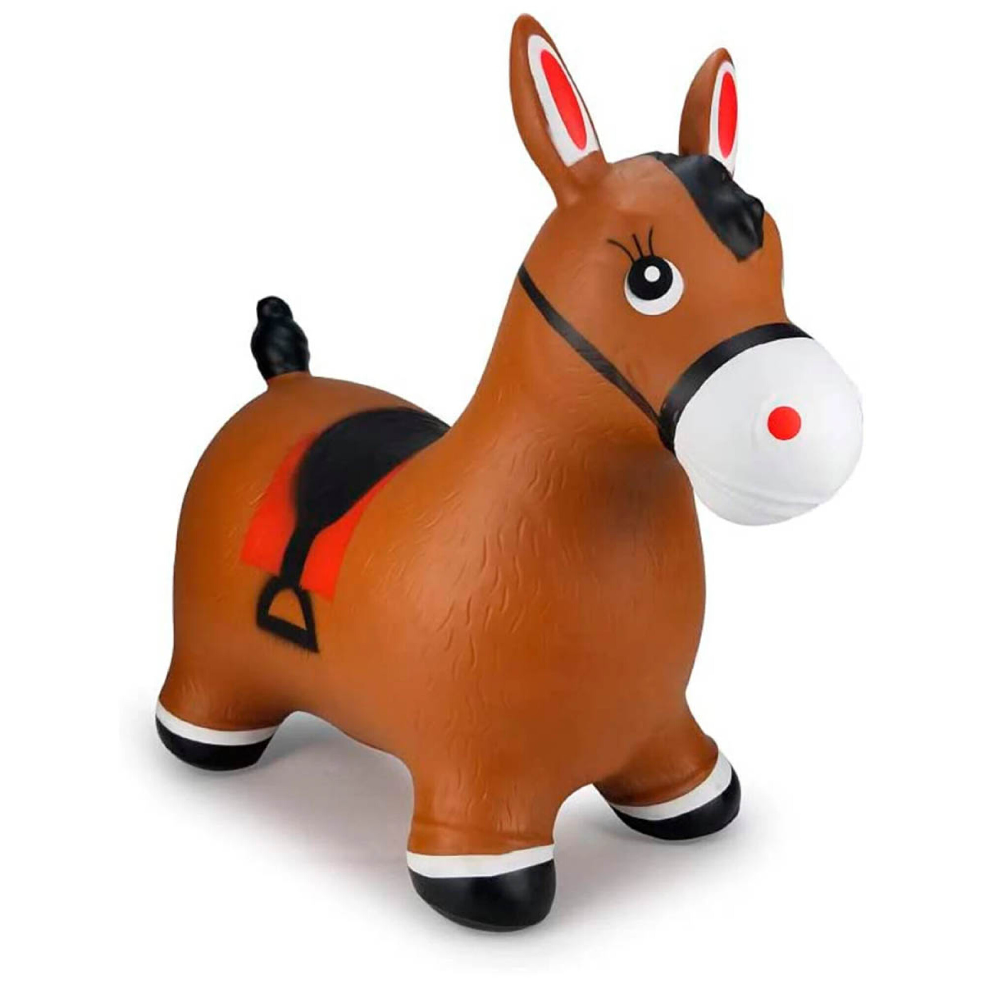 Unicornio Burrito Saltarín Inflable Juguete Sonido Marrón — El