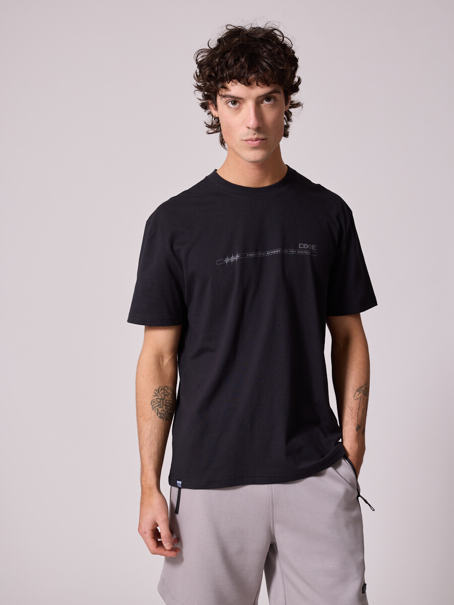 T-SHIRT CASIN DIXIE Negro