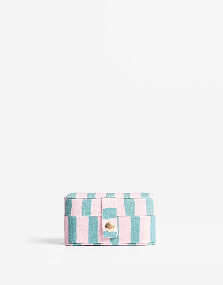 Porta Cosméticos Organizadores Organizador De Bijou Rayado - Estampado Rayas