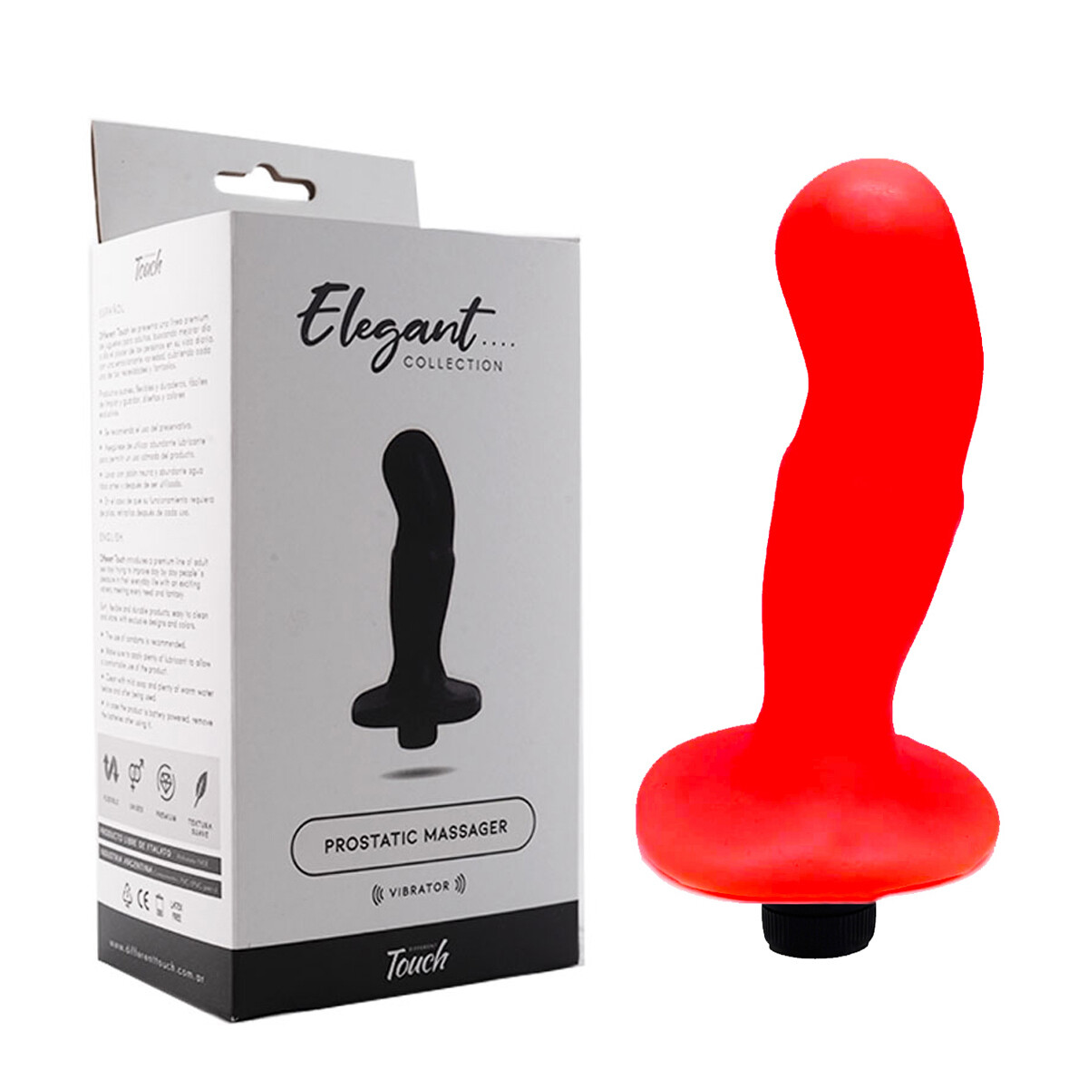 Masajeador Prostático Con Micro Vibro - Rojo 