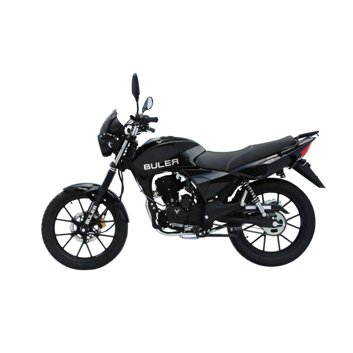 Motocicleta Buler Faiter 150cc Aleación - Negro 