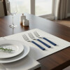 UNA Set 3 Tenedores M.Plastico Azul 83310/28 UNA Set 3 Tenedores M.Plastico Azul 83310/28