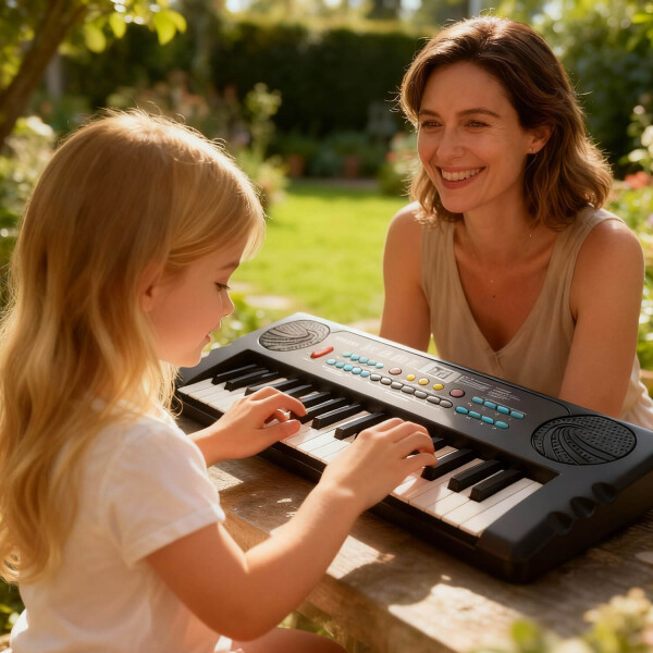 Organo Musical Teclado Piano Instrumento 37 Teclas con Microfono Imback Organo Musical Teclado Piano Instrumento 37 Teclas con Microfono Imback