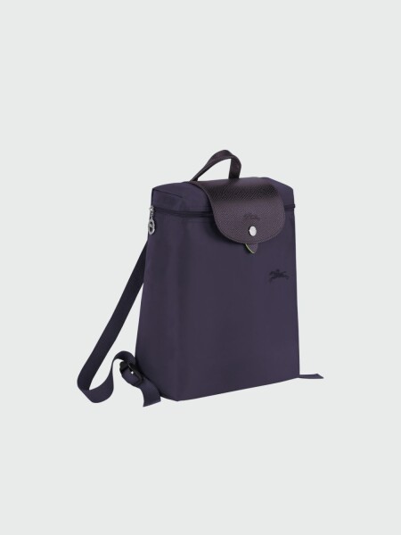 Longchamp -Mochila Longchamp plegable de nylon con cierre, Le pliage M Violeta