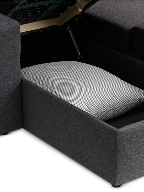 Sofá cama rinconera MARSLEV tela gris osc Sofá cama rinconera MARSLEV tela gris osc