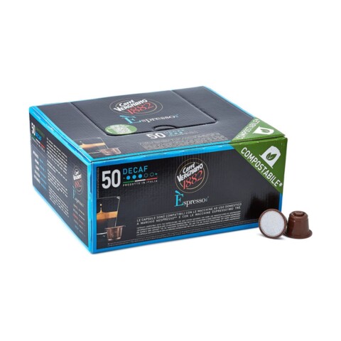 CAFE EN CAPSULAS DESCAFEINADO VERGNANO LB - 100 CAPS Cafe En Capsulas Descafeinado Vergnano Lb - 100 Caps