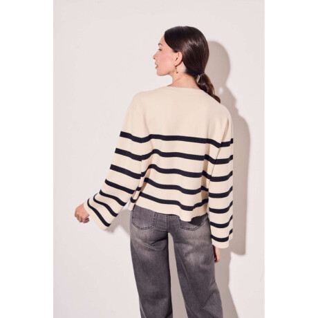 Sweater Rayado Negro