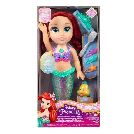 Muñeca Disney Princess Ariel Brilla y Canta Bajo el Mar