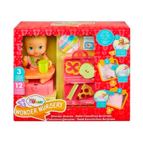 Figura Bebe Little Mommy Wonder Nursey Comiditas Sorpresa 001