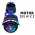 Skate Patineta Eléctrica 6.5" Con Música + Luces Led AZUL