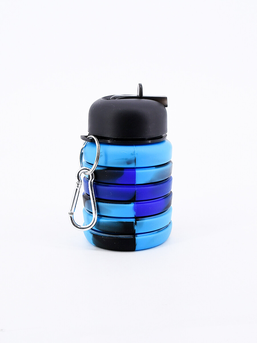 BOTELLA SILICONA - AZUL 