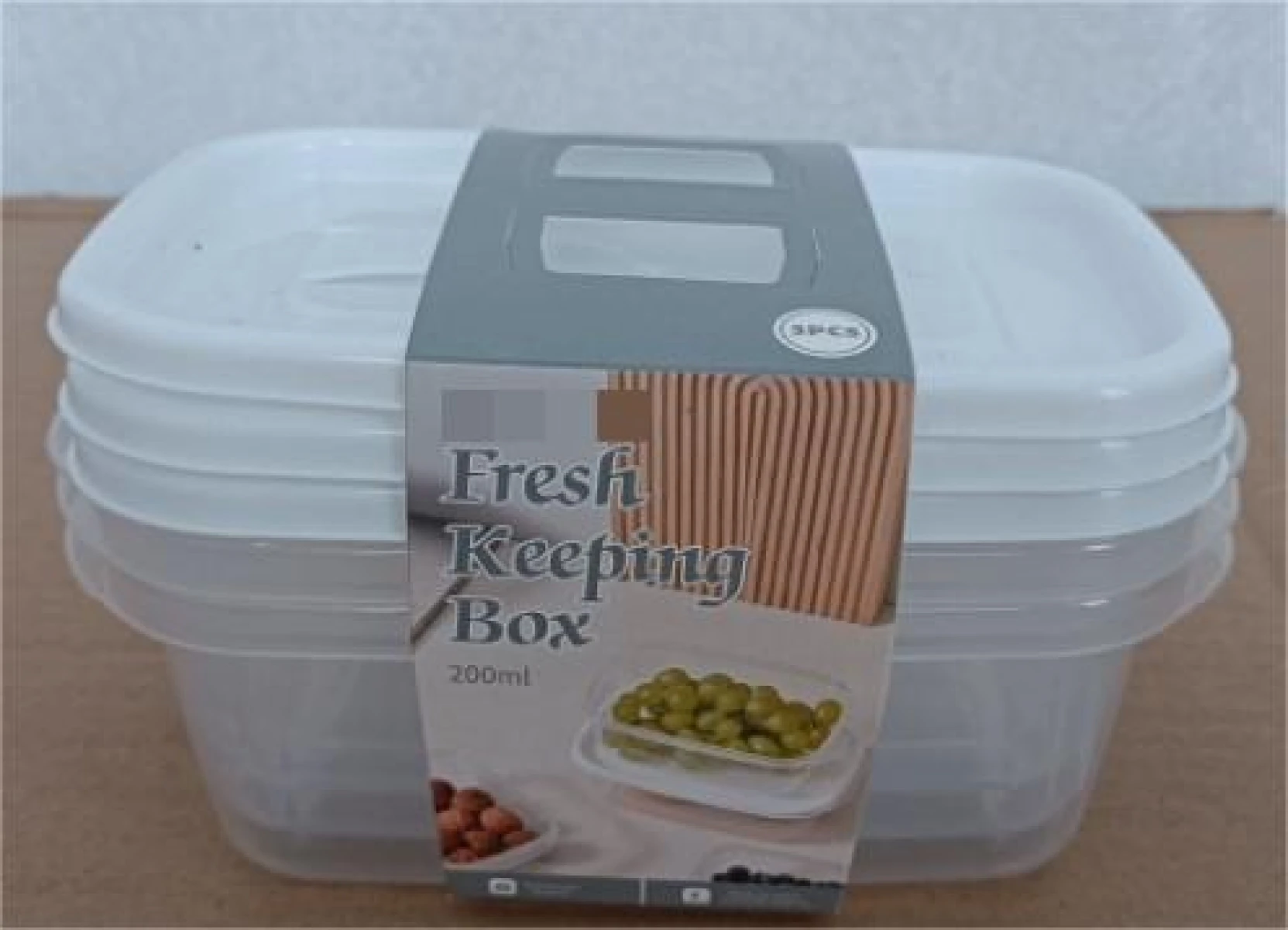 SET DE CONTENEDORES PARA ALMACENAMIENTO DE ALIMENTOS DE 3 PIEZAS-600 ML 
