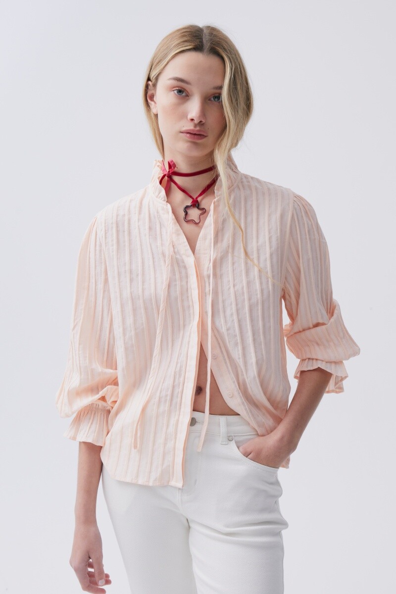 Camisa Peonia Rosa