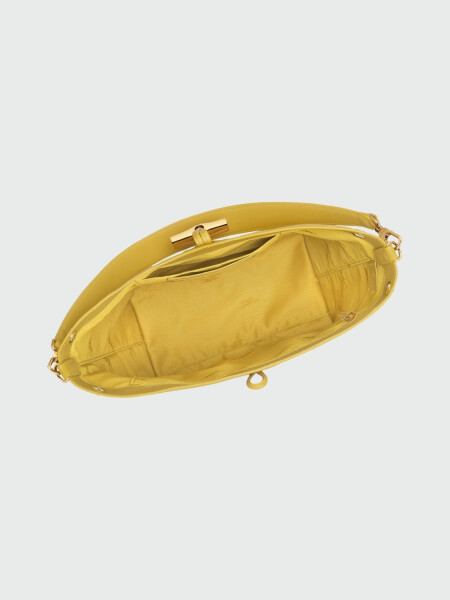 Longchamp -Bolso de cuero, Le Roseau Sleek Amarillo