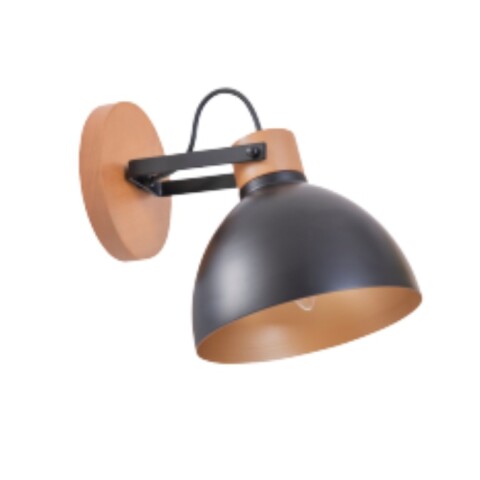 APLIQUE VIENA 1L E27 MADERA Y NEGRO APLIQUE VIENA 1L E27 MADERA Y NEGRO