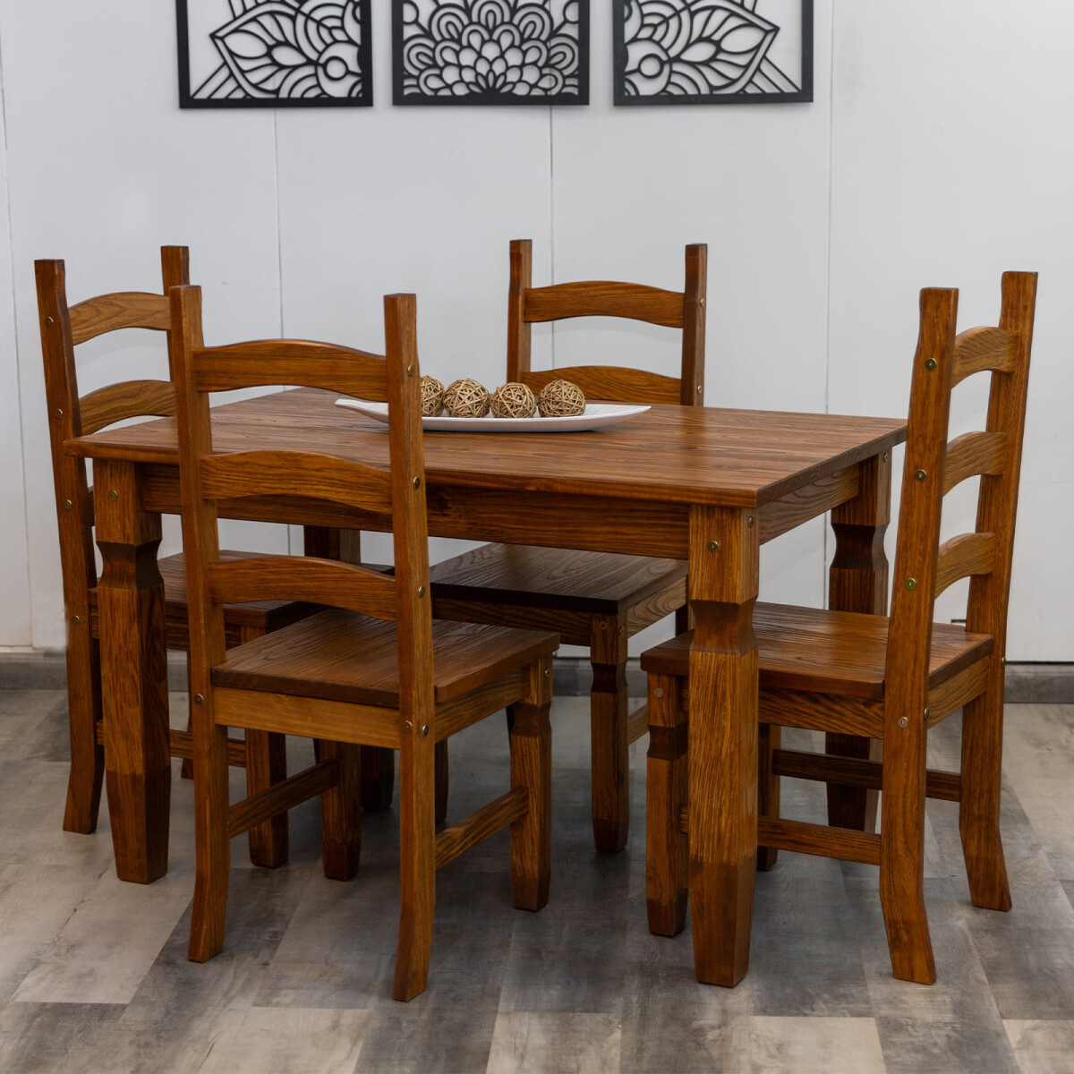 Juego De Comedor 4 sillas Línea Marrueco 