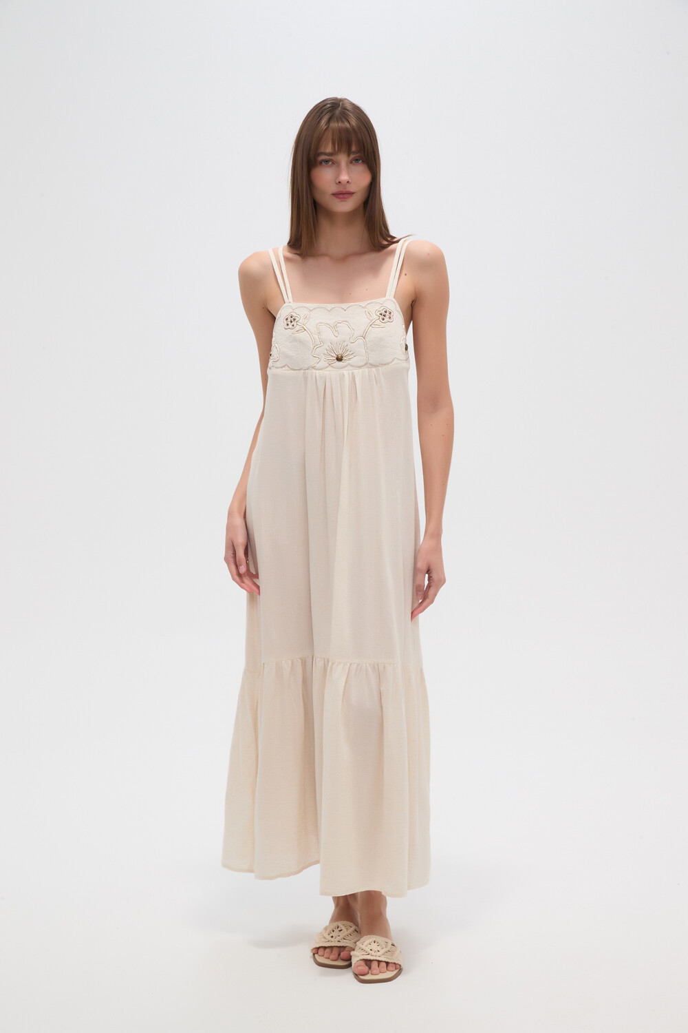 Vestido Afiloire Crudo / Natural