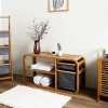 Aparador de Bamboo con Cajones de Tela Selecta Aparador de Bamboo con Cajones de Tela Selecta
