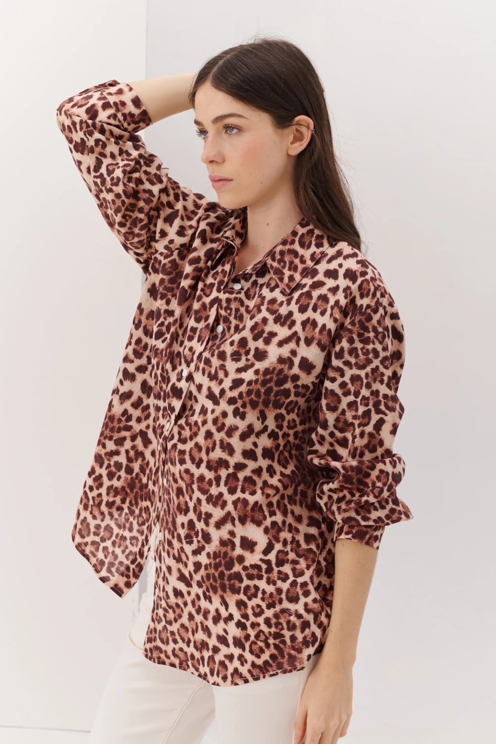 CAMISA JULIETA ANIMAL marron 4