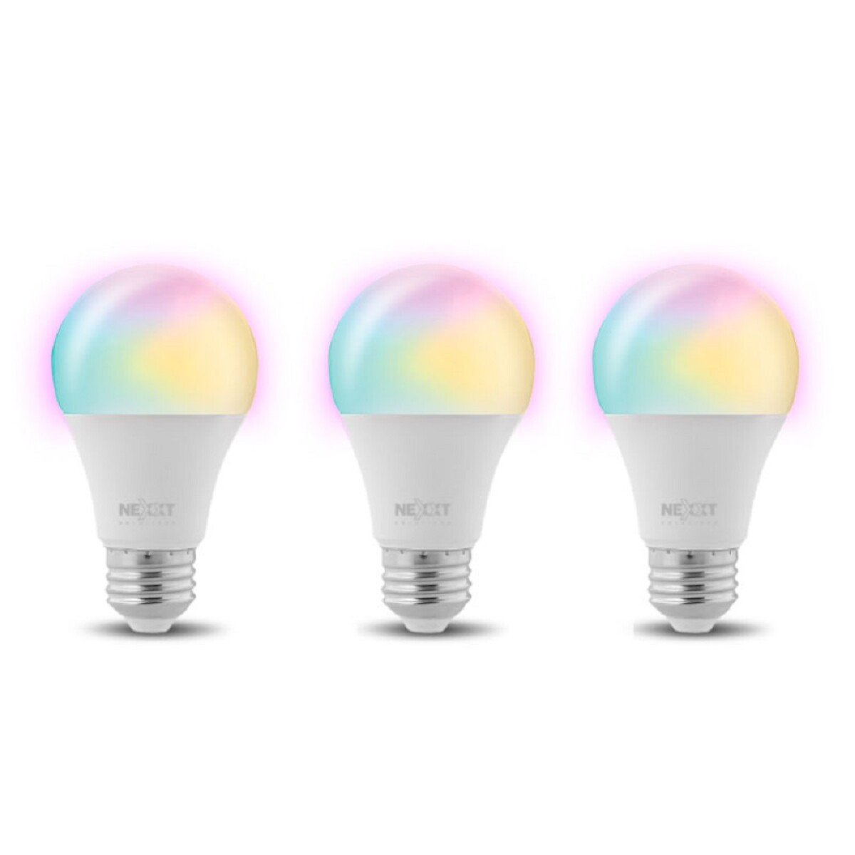 Pack lámparas (x3) smart led color rgb nexxt home wi-fi 220v nhb-c120 - Rgb 