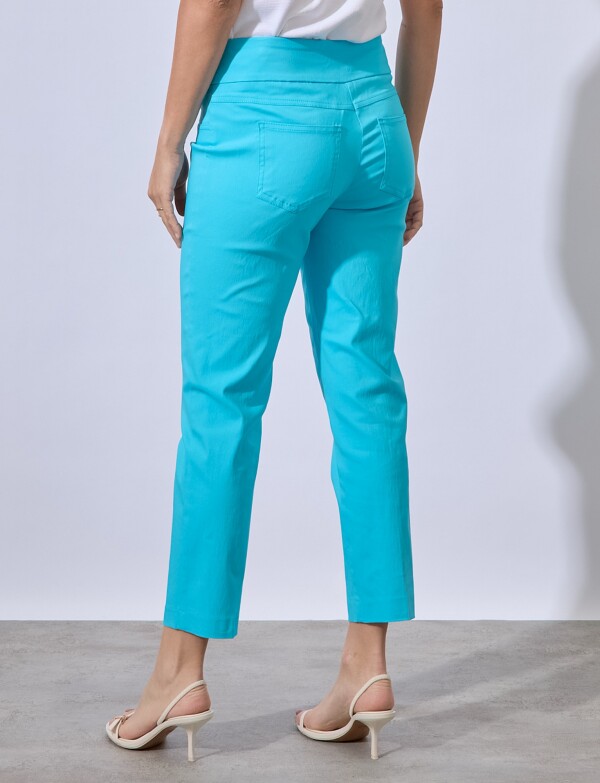 Pantalon Pretina Ancha TURQUESA