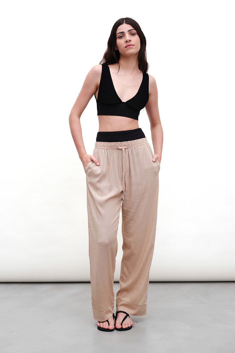 Top Liberdade – Bikini de tejido italiano con filtro UV+50 - Negro 